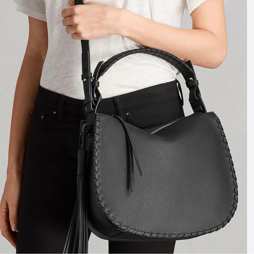 All Saints Mori Leather Too Handle Crossbody